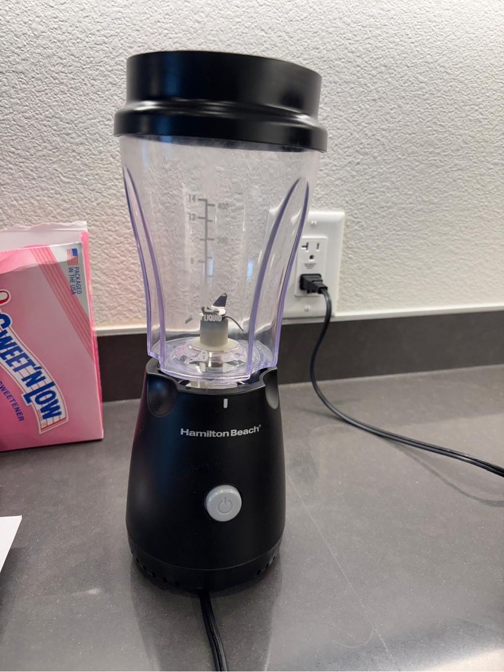 Hamilton Beach Black Personal Blender with Clear Jar